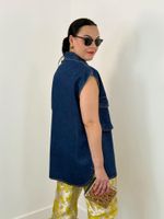 Colete Jeans Oversized