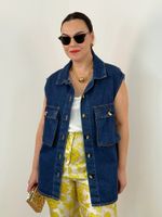 Colete Jeans Oversized