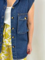 Colete Jeans Oversized