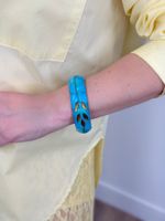 Bracelete Indiano Azul Folhas