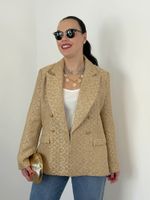 Blazer Tweed Dourado