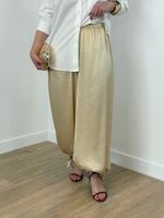 Calça Acetinada Champagne