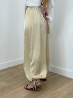 Calça Acetinada Champagne