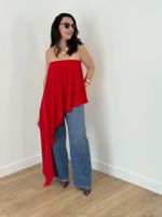 Blusa Assimétrica Vermelha