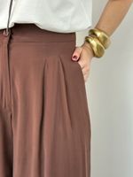 Calça Pantalona Marrom