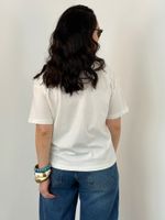 Camiseta Branca de Algodão