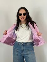 Camisa Angel de Couro Rosa