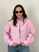 Camisa Angel de Couro Rosa