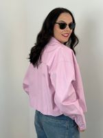Camisa Angel de Couro Rosa