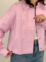 Camisa Angel de Couro Rosa