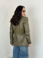 Blazer de Couro Kate Verde