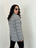 Blazer Xadrez Oversized