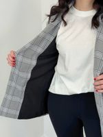 Blazer Xadrez Oversized