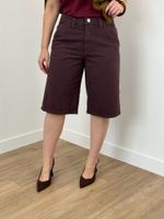 Bermuda Jorts Jeans Marrom