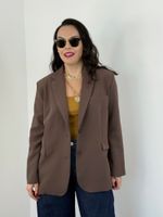 Blazer Oversized Marrom