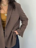 Blazer Oversized Marrom