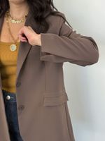 Blazer Oversized Marrom
