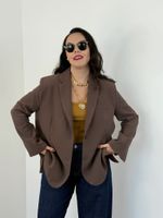 Blazer Oversized Marrom