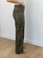 Calça de Couro Rana Verde