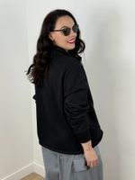 Blusa de Moletom Preta