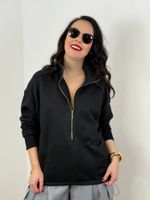 Blusa de Moletom Preta