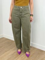 Jeans Barrel Verde