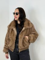 Jaqueta Pelucia Bege