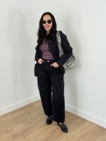 Jeans Barrel Preto