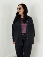 Camisa Jeans Preta