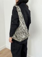 Bolsa Zebra em Couro