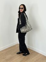 Bolsa Zebra em Couro