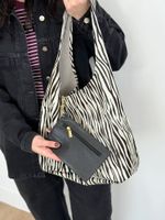 Bolsa Zebra em Couro