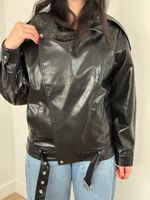 Jaqueta Biker Oversized Black