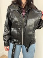 Jaqueta Biker Oversized Black