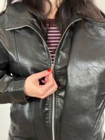 Jaqueta Biker Oversized Black