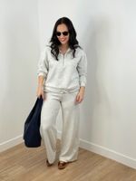 Calça de Moletom Cinza
