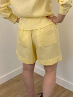 Shorts de Linho Amarelo