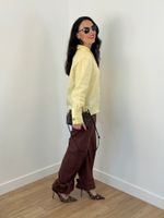 Camisa de Linho Amarelo