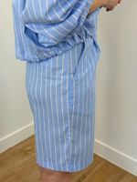 Bermuda Jorts Listrada Azul