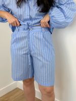 Bermuda Jorts Listrada Azul