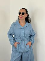 Blusa de Tactel Azul