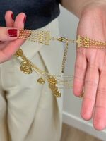 Colar Medalhas Dourado