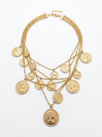 Colar Medalhas Dourado