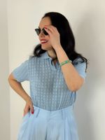 Polo Tricot Azul Claro