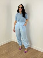 Polo Tricot Azul Claro