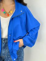 Jaqueta de Tactel Azul Royal