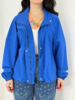 Jaqueta de Tactel Azul Royal