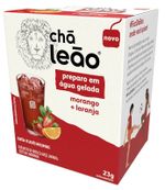 Chá Leão Água Gelada - Morango E Laranja - 10 Sachês