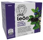 Chá Leão Amora, Mirtilo e Baunilha - 10 Sachês.