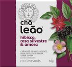 Chá Leão Hibisco, Rosa Silvestre e Amora - 10 Sachês.